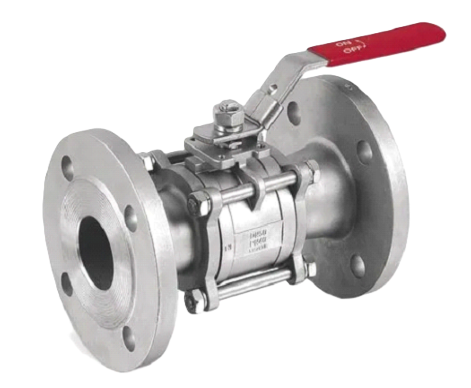 Flanged end ball valve