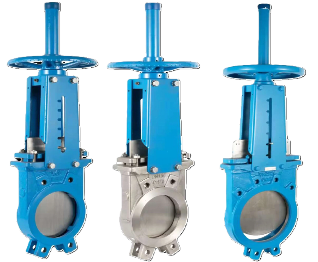 Knife edge gate valve